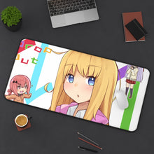 Load image into Gallery viewer, Gabriel DropOut Satanichia Kurumizawa Mcdowell, Gabriel Tenma White, Raphiel Shiraha Ainsworth Mouse Pad (Desk Mat) On Desk
