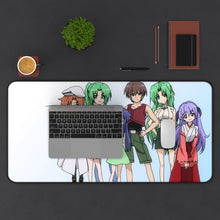 Cargar imagen en el visor de la galería, When They Cry Furude Rika, Sonozaki Shion, Sonozaki Mion Mouse Pad (Desk Mat) With Laptop
