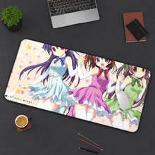 Load image into Gallery viewer, Love Live! Kotori Minami, Umi Sonoda, Honoka Kousaka Mouse Pad (Desk Mat) On Desk
