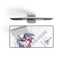 Load image into Gallery viewer, Infinite Stratos Laura Bodewig Mouse Pad (Desk Mat) On Desk
