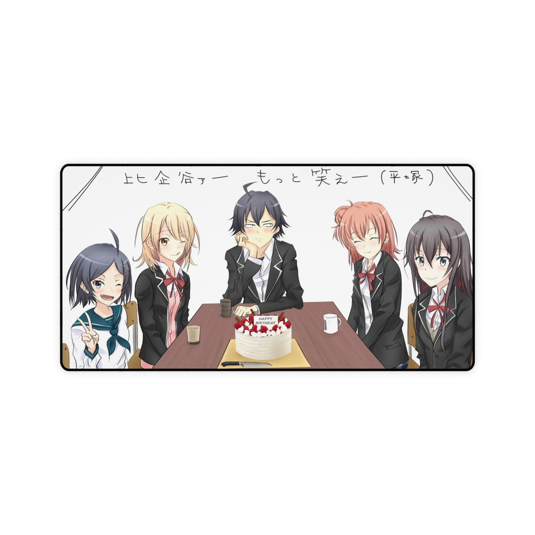 My Teen Romantic Comedy SNAFU Hachiman Hikigaya, Yukino Yukinoshita, Yui Yuigahama, Komachi Hikigaya Mouse Pad (Desk Mat)