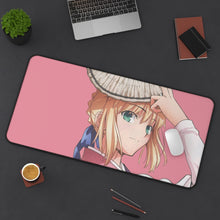 Load image into Gallery viewer, Saber Lily Mouse Pad (Desk Mat) On Desk
