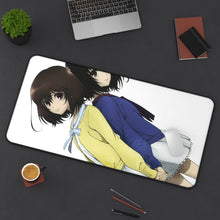 Charger l&#39;image dans la galerie, Mei Misaki and her twin sister official art Mouse Pad (Desk Mat) On Desk
