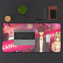 Load image into Gallery viewer, Amagi Brilliant Park Isuzu Sento, Seiya Kanie Mouse Pad (Desk Mat) With Laptop
