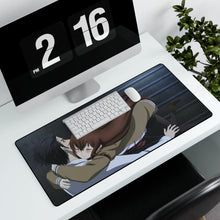 Load image into Gallery viewer, Makise Kurisu &amp; Rintaro Okabe Mouse Pad (Desk Mat) With Laptop
