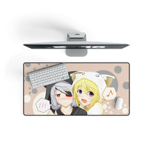 Load image into Gallery viewer, Infinite Stratos Charlotte Dunois, Laura Bodewig Mouse Pad (Desk Mat) On Desk
