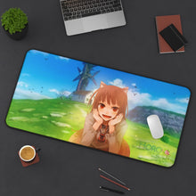 Cargar imagen en el visor de la galería, Spice And Wolf Mouse Pad (Desk Mat) On Desk
