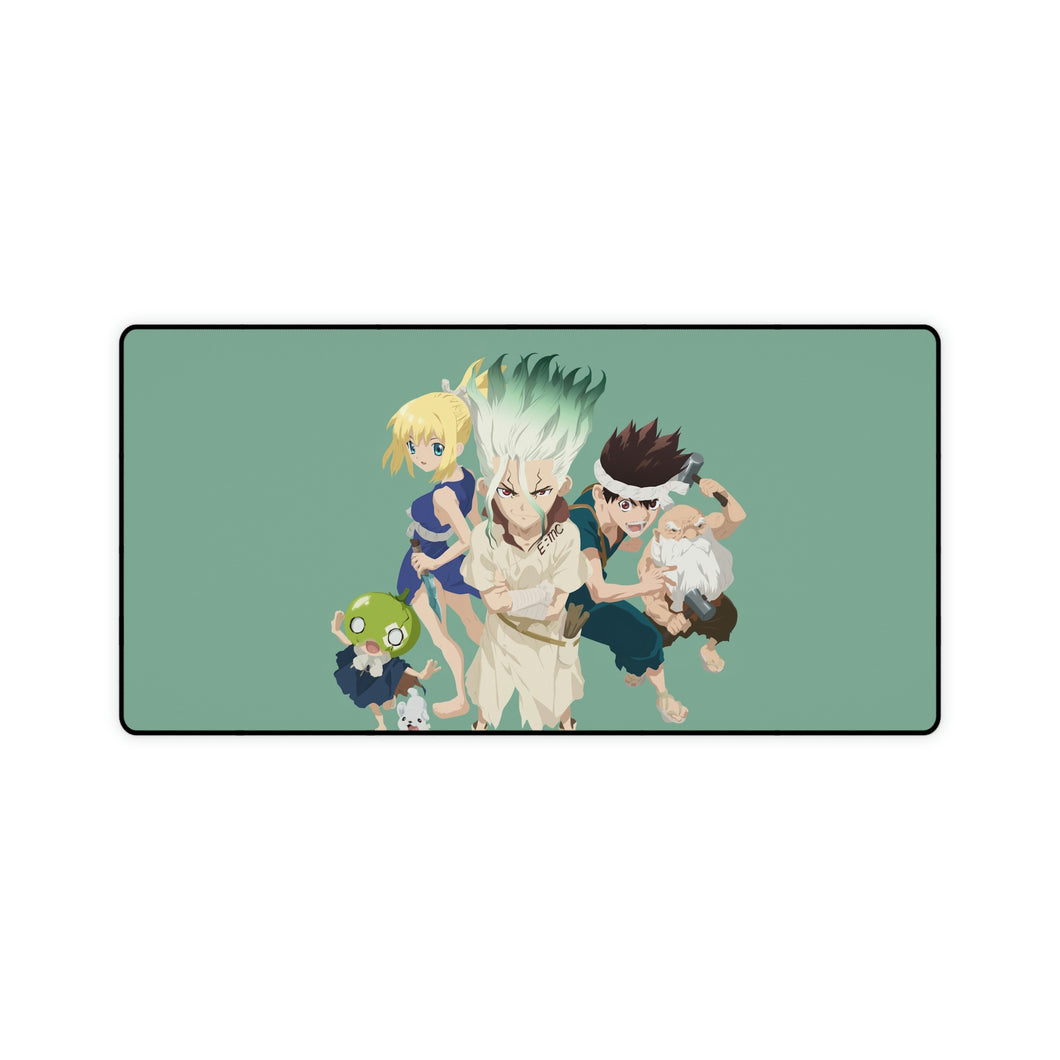 #5.3101, Dr. Stone, Anime, Personnages, Senku, Kohaku, Chrome, Tapis de souris (tapis de bureau)