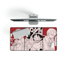 Charger l&#39;image dans la galerie, Tapis de souris One Piece Red Luffy Zoro Sanji (tapis de bureau)
