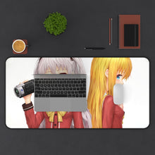 Charger l&#39;image dans la galerie, Charlotte Nao Tomori, Yusa Kurobane Mouse Pad (Desk Mat) With Laptop
