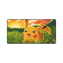 Load image into Gallery viewer, Happy Pikachu in a field of grass Mouse Pad (Desk Mat)
