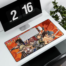 Cargar imagen en el visor de la galería, Fairy Tail Natsu Dragneel, Erza Scarlet, Gray Fullbuster, Lucy Heartfilia, Wendy Marvell Mouse Pad (Desk Mat) With Laptop
