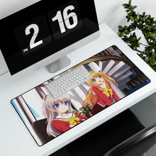 Charger l&#39;image dans la galerie, Charlotte Nao Tomori, Yusa Kurobane Mouse Pad (Desk Mat) With Laptop
