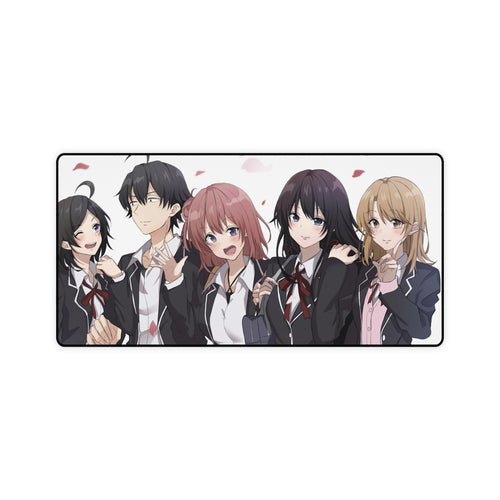 My Teen Romantic Comedy SNAFU Hachiman Hikigaya, Yukino Yukinoshita, Yui Yuigahama, Komachi Hikigaya Mouse Pad (Desk Mat)