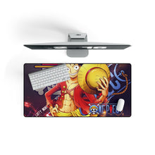 Load image into Gallery viewer, One Piece Monkey D. Luffy Mouse Pad (Desk Mat) With Laptop
