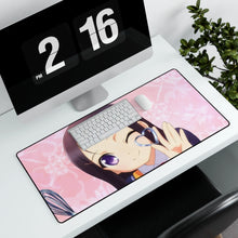 Charger l&#39;image dans la galerie, Ayumi Otosaka smilling Mouse Pad (Desk Mat) With Laptop
