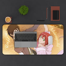 Cargar imagen en el visor de la galería, Snow White With The Red Hair Mouse Pad (Desk Mat) With Laptop
