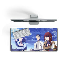 Load image into Gallery viewer, Mayuri, Kyouma &amp; Kurisu Mouse Pad (Desk Mat) On Desk
