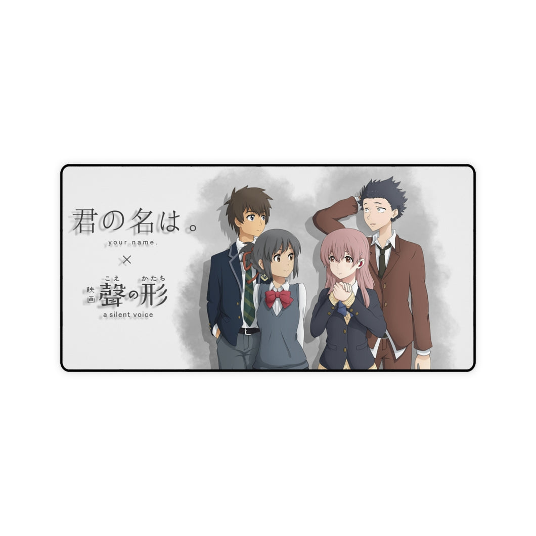 A Silent Voice + Your Name. Mouse Pad (Desk Mat)