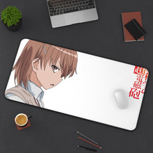 Load image into Gallery viewer, A Certain Scientific Railgun Mikoto Misaka Mouse Pad (Desk Mat) On Desk
