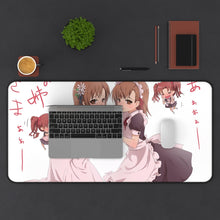 Charger l&#39;image dans la galerie, A Certain Scientific Railgun Mikoto Misaka, Kuroko Shirai Mouse Pad (Desk Mat) With Laptop
