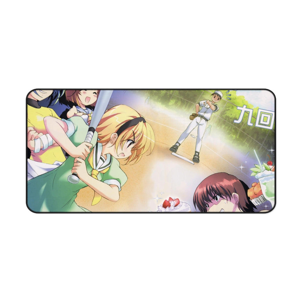 When They Cry Furude Rika, Sonozaki Mion, Maebara Keiichi Mouse Pad (Desk Mat)