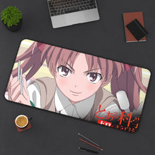 Load image into Gallery viewer, A Certain Scientific Railgun Mouse Pad (Desk Mat) On Desk
