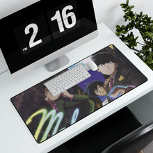 Charger l&#39;image dans la galerie, Mob Psycho 100 Arataka Reigen, Shigeo Kageyama, Ritsu Kageyama Mouse Pad (Desk Mat) With Laptop
