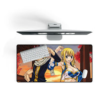 Cargar imagen en el visor de la galería, Fairy Tail Natsu Dragneel, Lucy Heartfilia Mouse Pad (Desk Mat) On Desk
