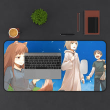 Cargar imagen en el visor de la galería, Spice And Wolf Mouse Pad (Desk Mat) With Laptop
