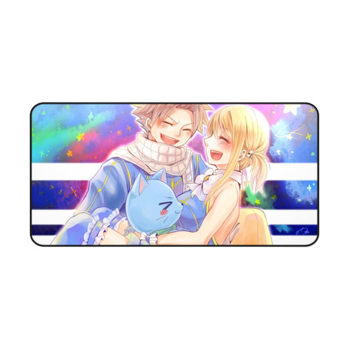 Fairy Tail Natsu Dragneel, Lucy Heartfilia, Happy Mouse Pad (Desk Mat)