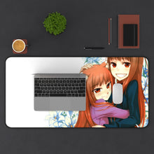 Cargar imagen en el visor de la galería, Spice And Wolf Mouse Pad (Desk Mat) With Laptop
