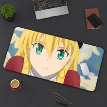 Cargar imagen en el visor de la galería, Blonde-chan Mouse Pad (Desk Mat) On Desk
