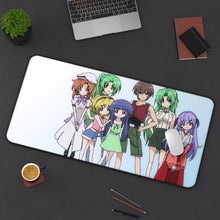 Cargar imagen en el visor de la galería, When They Cry Furude Rika, Sonozaki Shion, Sonozaki Mion Mouse Pad (Desk Mat) On Desk
