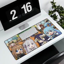 Load image into Gallery viewer, Isekai Quartet Mouse Pad (Desk Mat) With Laptop
