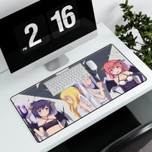 Load image into Gallery viewer, Gabriel DropOut Satanichia Kurumizawa Mcdowell, Gabriel Tenma White, Vignette Tsukinose April, Raphiel Shiraha Ainsworth Mouse Pad (Desk Mat) With Laptop
