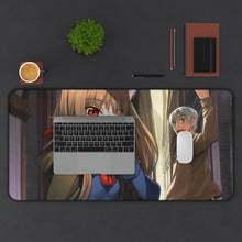 Cargar imagen en el visor de la galería, Spice And Wolf Mouse Pad (Desk Mat) With Laptop
