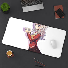 Charger l&#39;image dans la galerie, Nao Tomori holding a camera Mouse Pad (Desk Mat) On Desk
