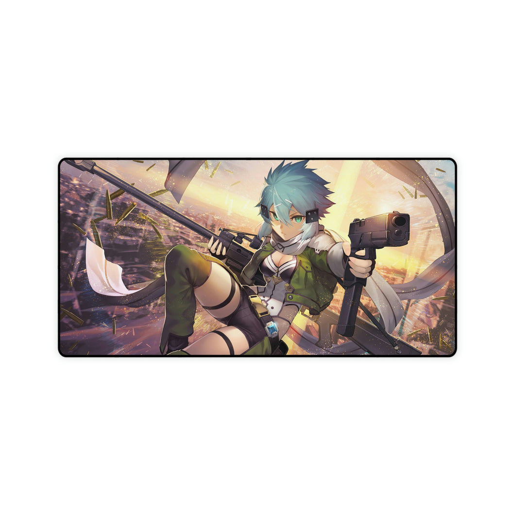 Sinon, GGO, SAO, Anime, Girl, Psitol, Sniper, Rifle, Mouse Pad (Desk Mat)