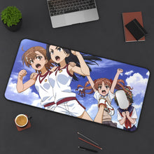 Load image into Gallery viewer, A Certain Scientific Railgun Mouse Pad (Desk Mat) On Desk
