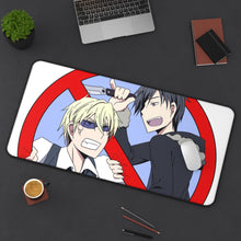 Cargar imagen en el visor de la galería, Durarara!! Izaya Orihara, Shizuo Heiwajima Mouse Pad (Desk Mat) On Desk
