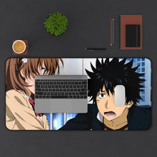 Charger l&#39;image dans la galerie, A Certain Scientific Railgun Mikoto Misaka Mouse Pad (Desk Mat) With Laptop
