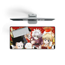 Load image into Gallery viewer, Hunter x Hunter Killua Zoldyck, Kurapika, Gon Freecss Mouse Pad (Desk Mat) On Desk
