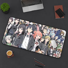 Charger l&#39;image dans la galerie, My Teen Romantic Comedy SNAFU Hachiman Hikigaya, Haruno Yukinoshita, Yukino Yukinoshita, Yui Yuigahama, Shizuka Hiratsuka Mouse Pad (Desk Mat) On Desk
