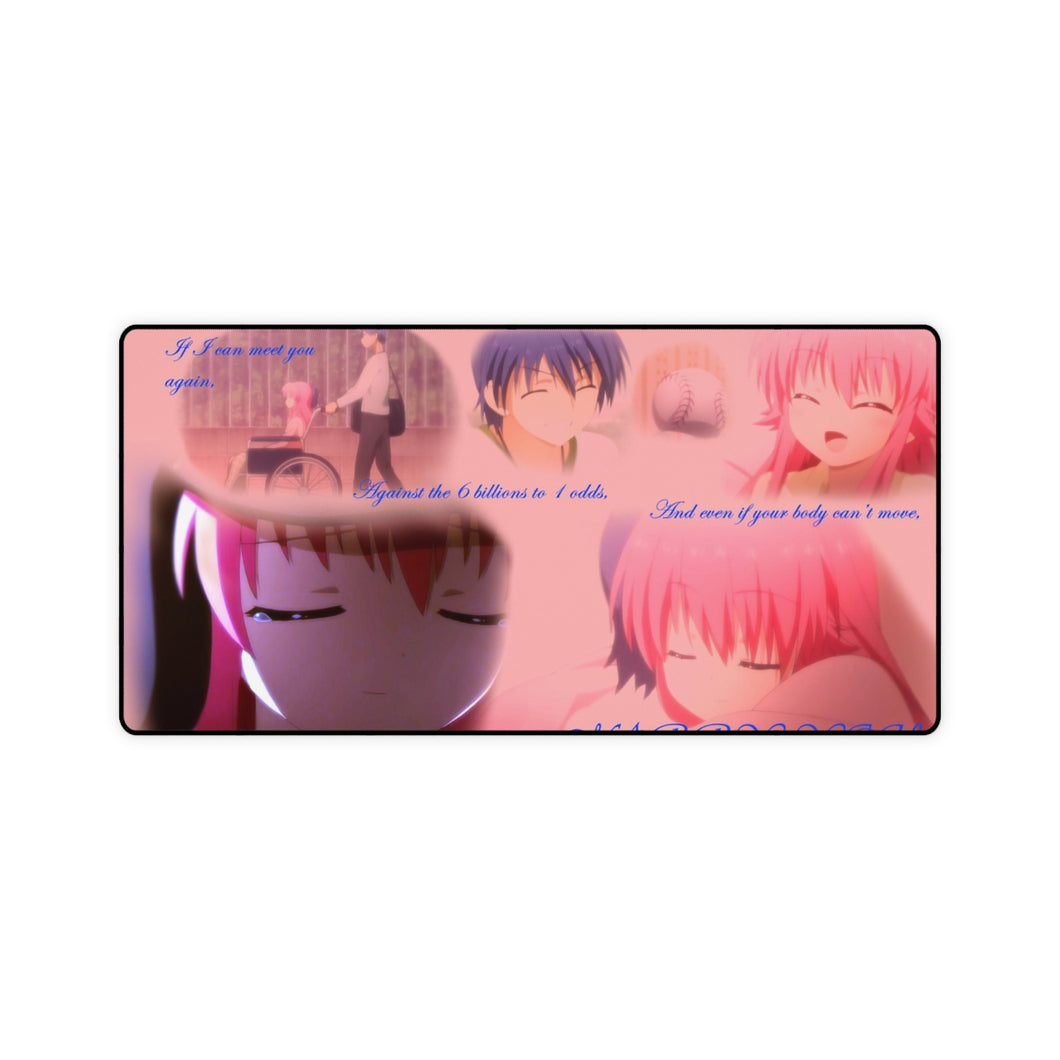 Yui & Hinata - Tapis de souris Angel Beats (tapis de bureau)