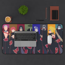 Cargar imagen en el visor de la galería, Itachi Uchiha, Obito Uchiha, Yahiko, Pain, Konan, Black Zetsu, Hidan, Sasori, Deidara and Kisame Hoshigaki Mouse Pad (Desk Mat) With Laptop
