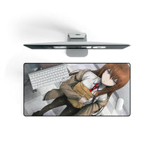 Load image into Gallery viewer, Makise Kurisu Mouse Pad (Desk Mat) On Desk
