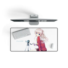 Charger l&#39;image dans la galerie, Nao Tomori sitting Mouse Pad (Desk Mat) On Desk
