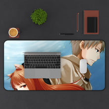 Cargar imagen en el visor de la galería, Spice And Wolf Mouse Pad (Desk Mat) With Laptop
