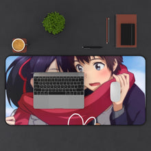 Cargar imagen en el visor de la galería, Your Name. Mouse Pad (Desk Mat) With Laptop
